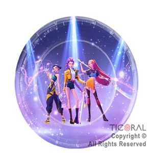 LAS GUERRERAS PLATO (GM) X 8 UNIDADES